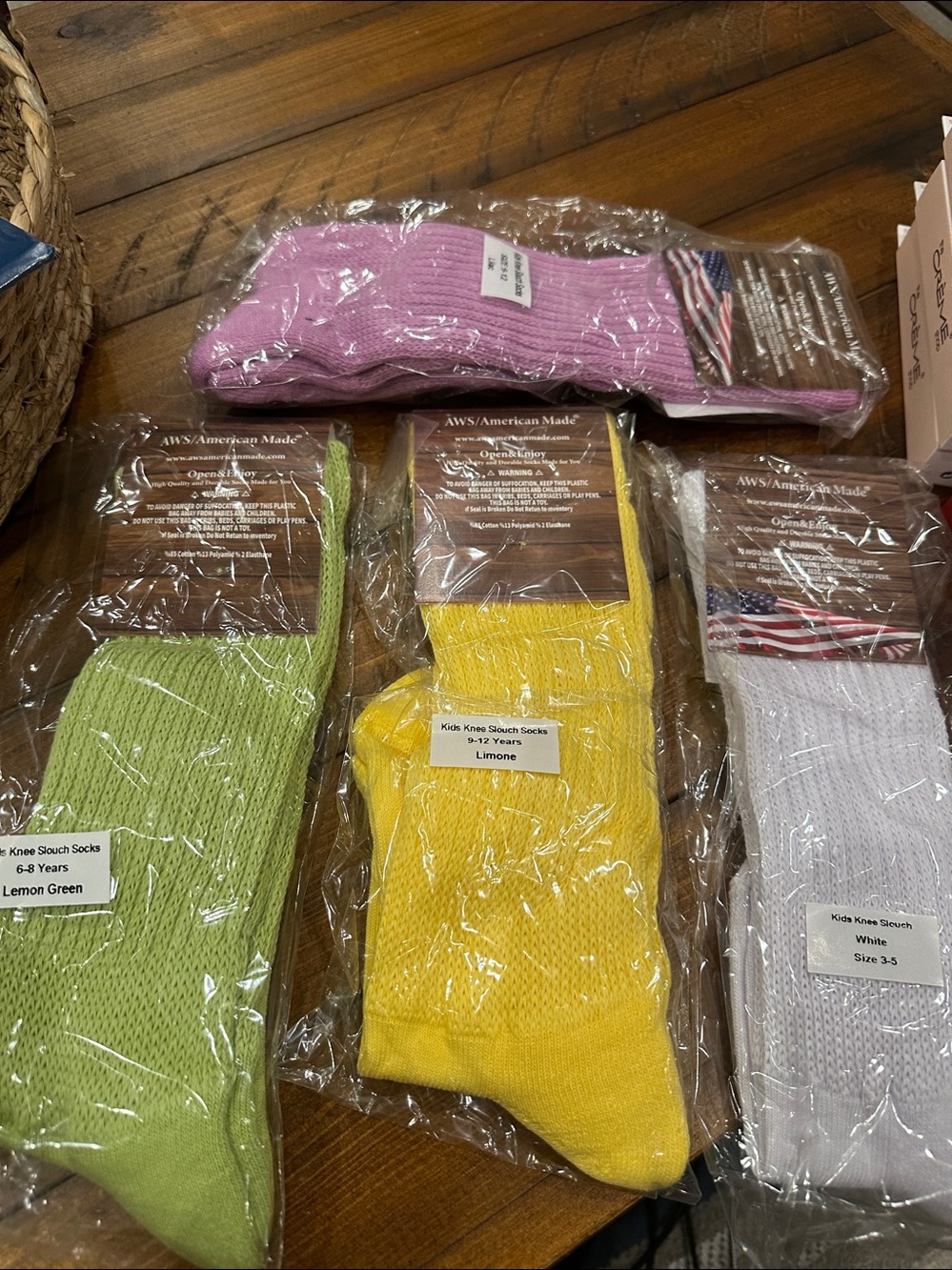 Kids 3-way to wear Slouch Socks Various Colors, Sizes